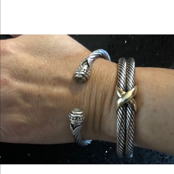 SOLD !!!!  Authentic David Yurman double X cable 5mm each. - Picture 5 of 8